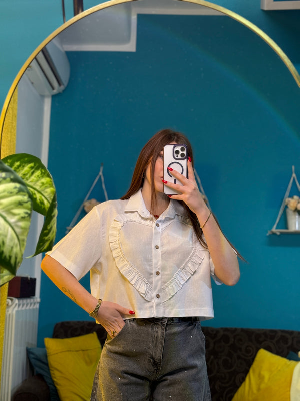 Camicia heart bianca