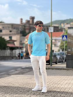 Pantalone classico bianco